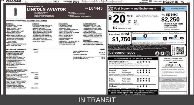 used 2022 Lincoln Aviator car, priced at $40,972