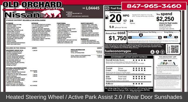 used 2022 Lincoln Aviator car, priced at $40,972