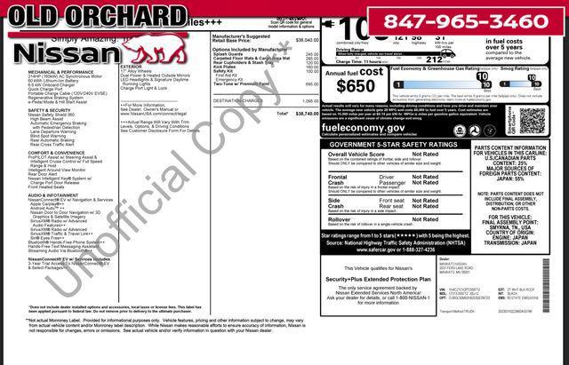 used 2023 Nissan Leaf car, priced at $15,444
