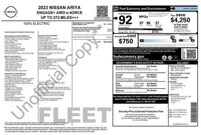 used 2023 Nissan ARIYA car, priced at $29,372