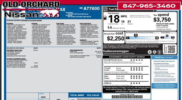 used 2021 Ford Expedition Max car, priced at $41,222