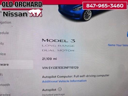 used 2022 Tesla Model 3 car, priced at $27,771