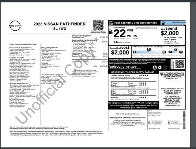 used 2023 Nissan Pathfinder car, priced at $31,931