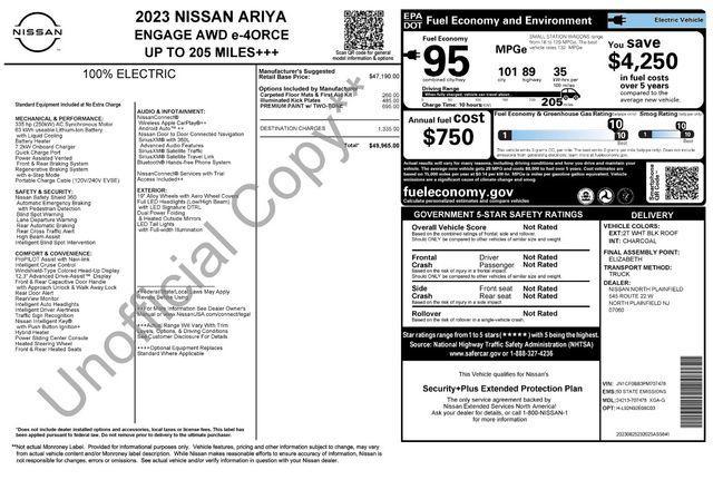 used 2023 Nissan ARIYA car, priced at $24,924