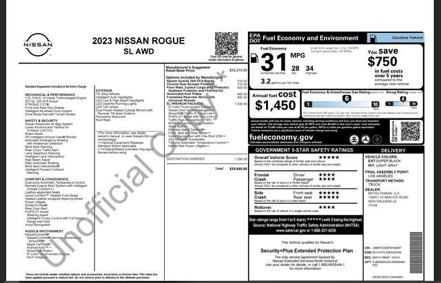used 2023 Nissan Rogue car, priced at $23,888