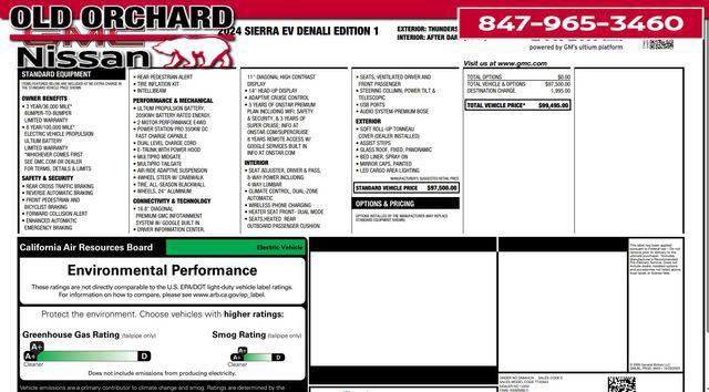 used 2024 GMC Sierra EV car, priced at $82,972