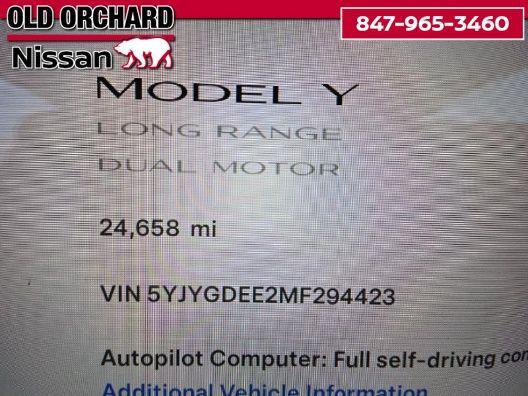 used 2021 Tesla Model Y car, priced at $27,777