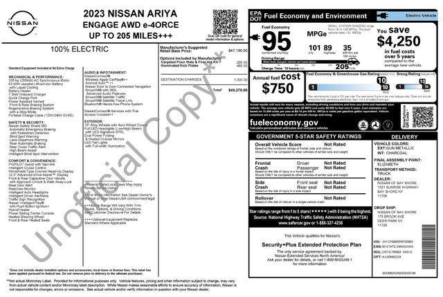 used 2023 Nissan ARIYA car, priced at $23,372