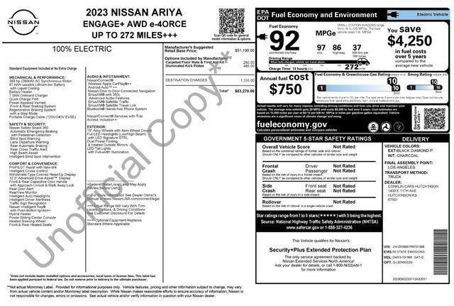 used 2023 Nissan ARIYA car, priced at $26,372