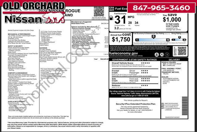 used 2024 Nissan Rogue car, priced at $27,997