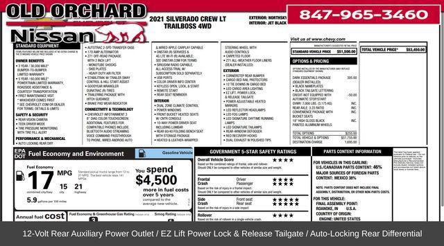 used 2021 Chevrolet Silverado 1500 car, priced at $40,472
