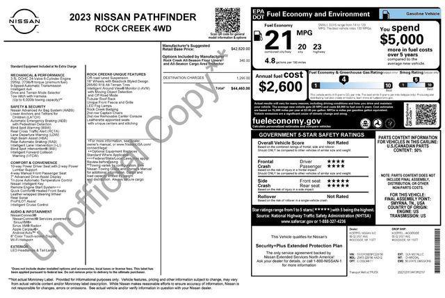 used 2023 Nissan Pathfinder car, priced at $33,372