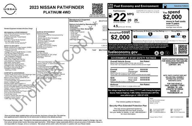 used 2023 Nissan Pathfinder car, priced at $39,939