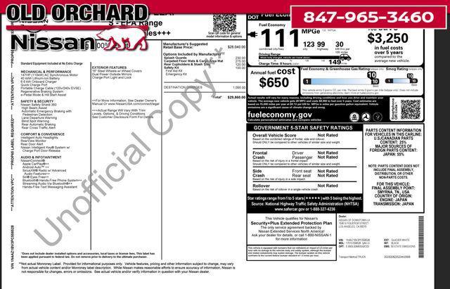 used 2023 Nissan Leaf car, priced at $13,222