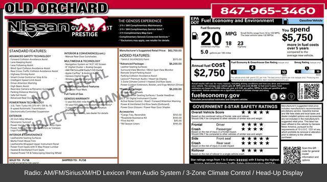 used 2023 Genesis GV80 car, priced at $46,222