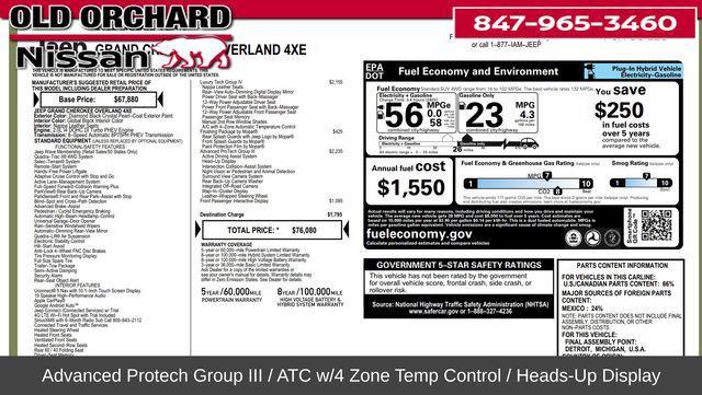 used 2022 Jeep Grand Cherokee 4xe car, priced at $29,777