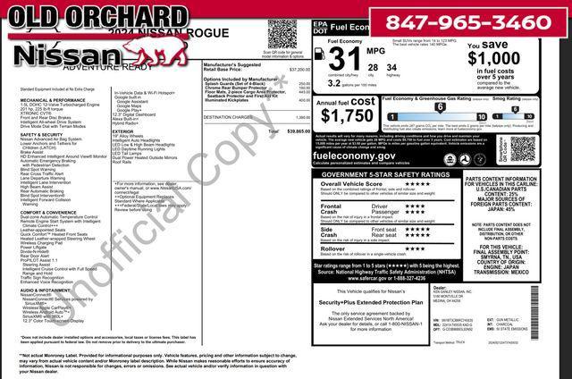 used 2024 Nissan Rogue car, priced at $29,772