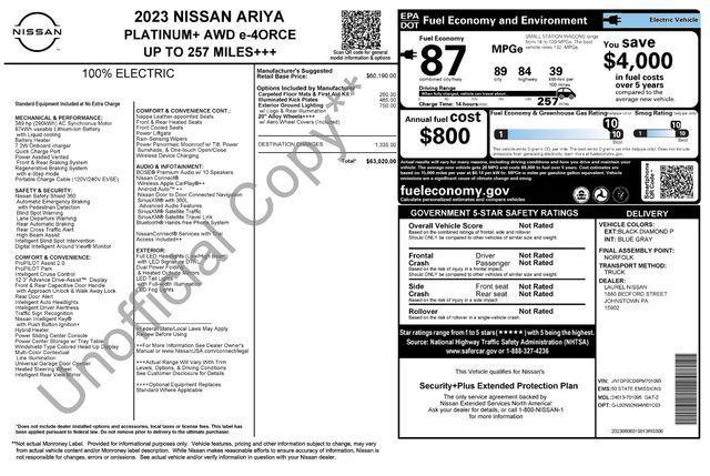 used 2023 Nissan ARIYA car, priced at $29,929