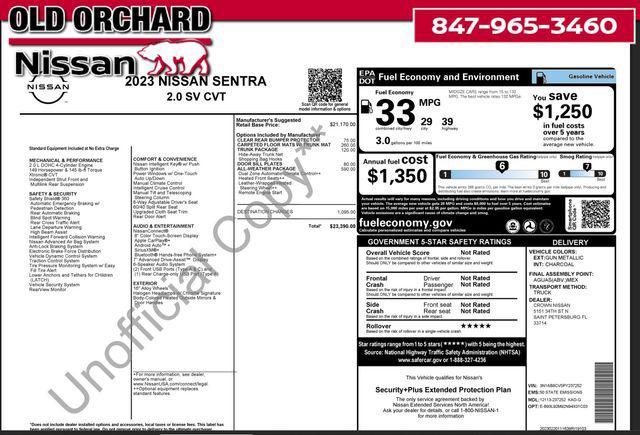 used 2023 Nissan Sentra car, priced at $14,777