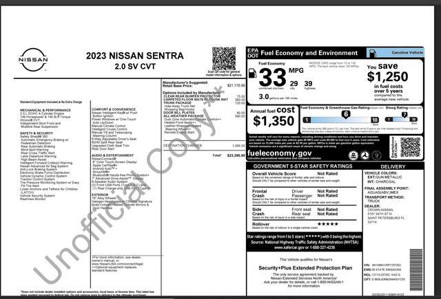 used 2023 Nissan Sentra car, priced at $15,999