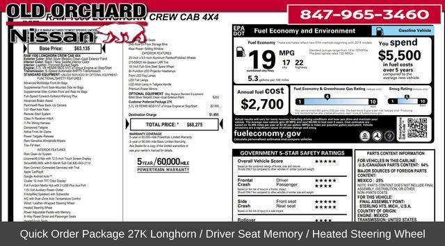 used 2023 Ram 1500 car, priced at $51,872