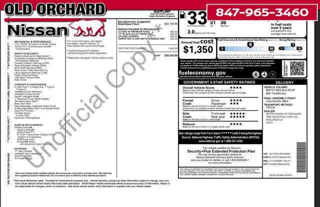 used 2023 Nissan Kicks car, priced at $15,997