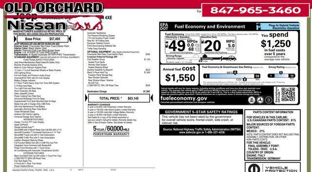 used 2022 Jeep Wrangler Unlimited 4xe car, priced at $33,888