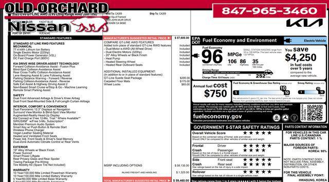 used 2023 Kia EV6 car, priced at $26,997