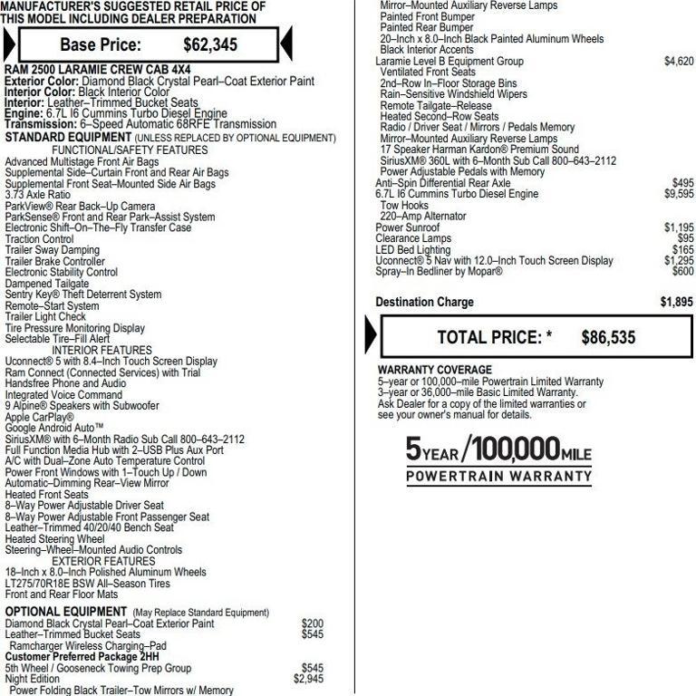 used 2022 Ram 2500 car, priced at $50,995