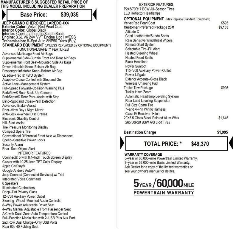 new 2025 Jeep Grand Cherokee car, priced at $40,408