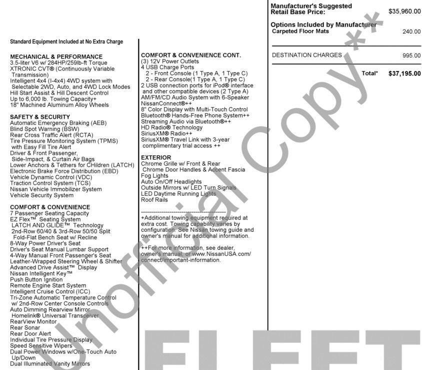 used 2019 Nissan Pathfinder car, priced at $12,495