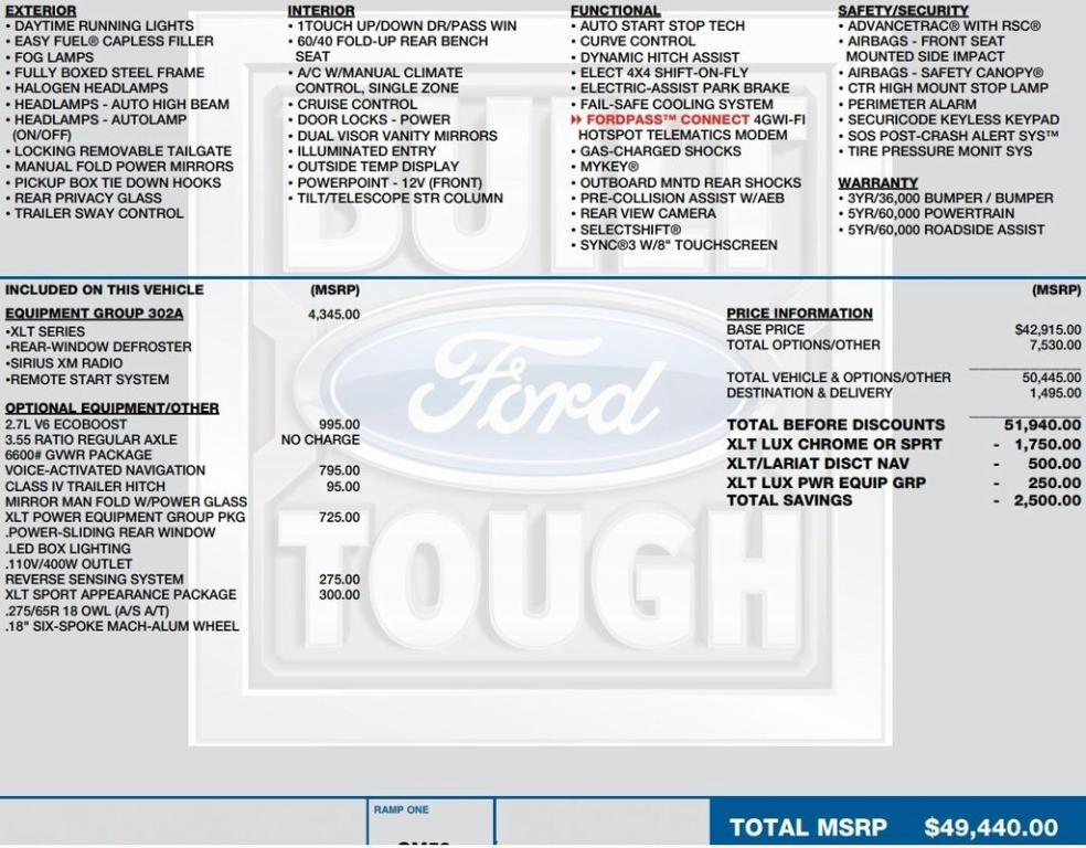 used 2019 Ford F-150 car, priced at $27,995