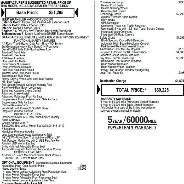 used 2024 Jeep Wrangler car, priced at $48,995