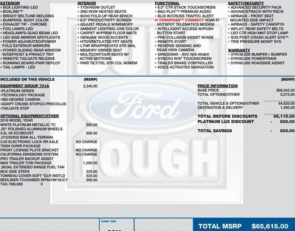 used 2019 Ford F-150 car, priced at $30,995