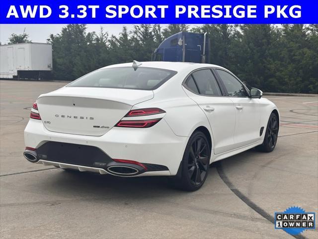 used 2023 Genesis G70 car, priced at $39,895