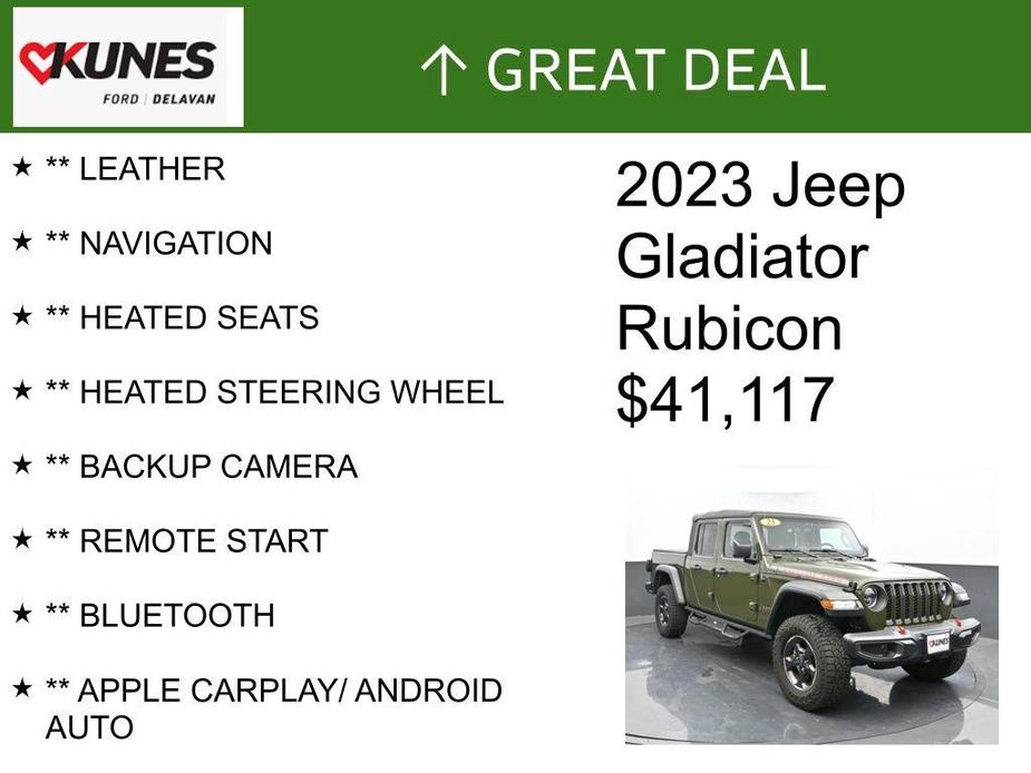 used 2023 Jeep Gladiator car, priced at $41,117