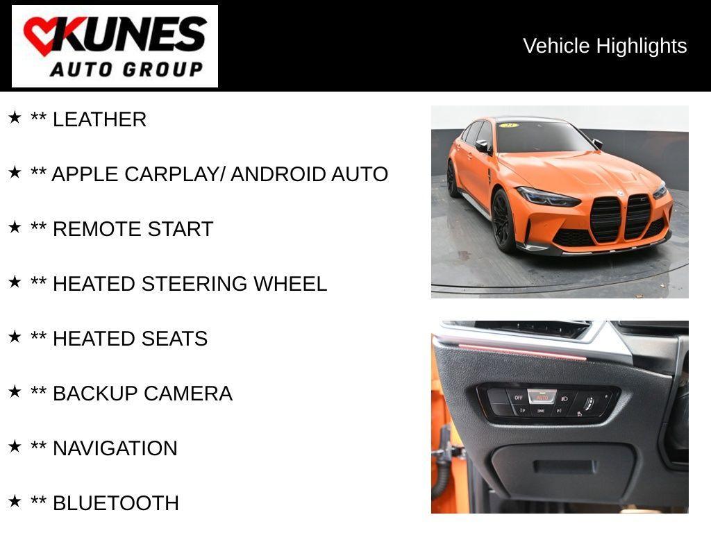 used 2023 BMW M3 car, priced at $89,499