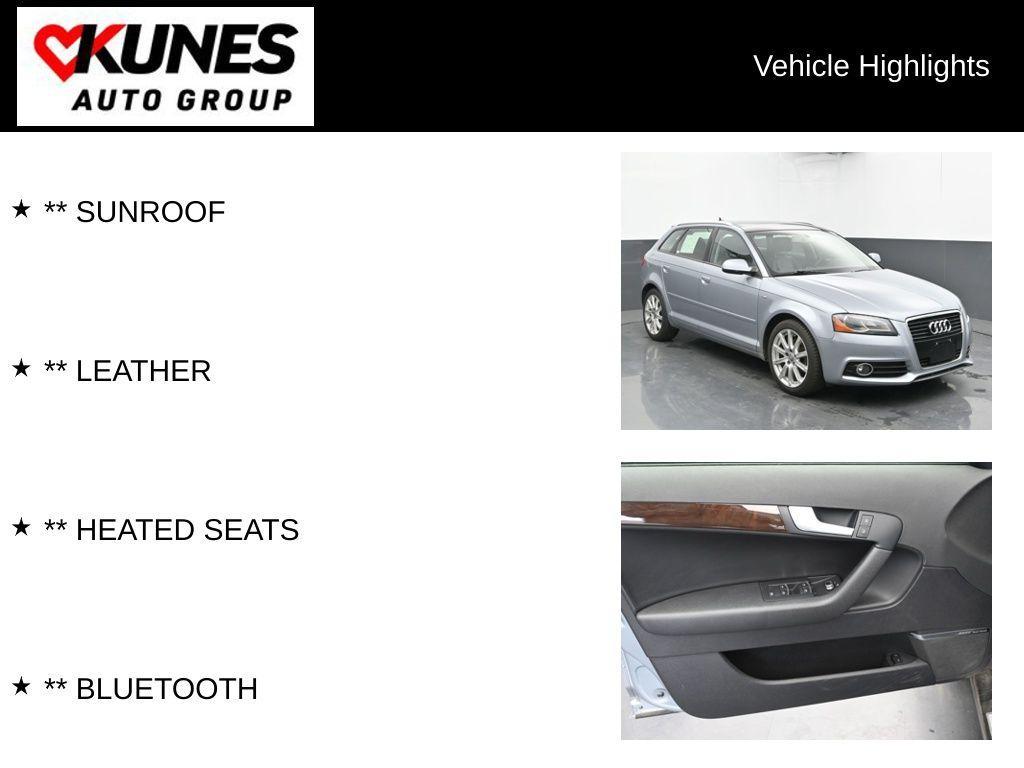 used 2012 Audi A3 car, priced at $8,295