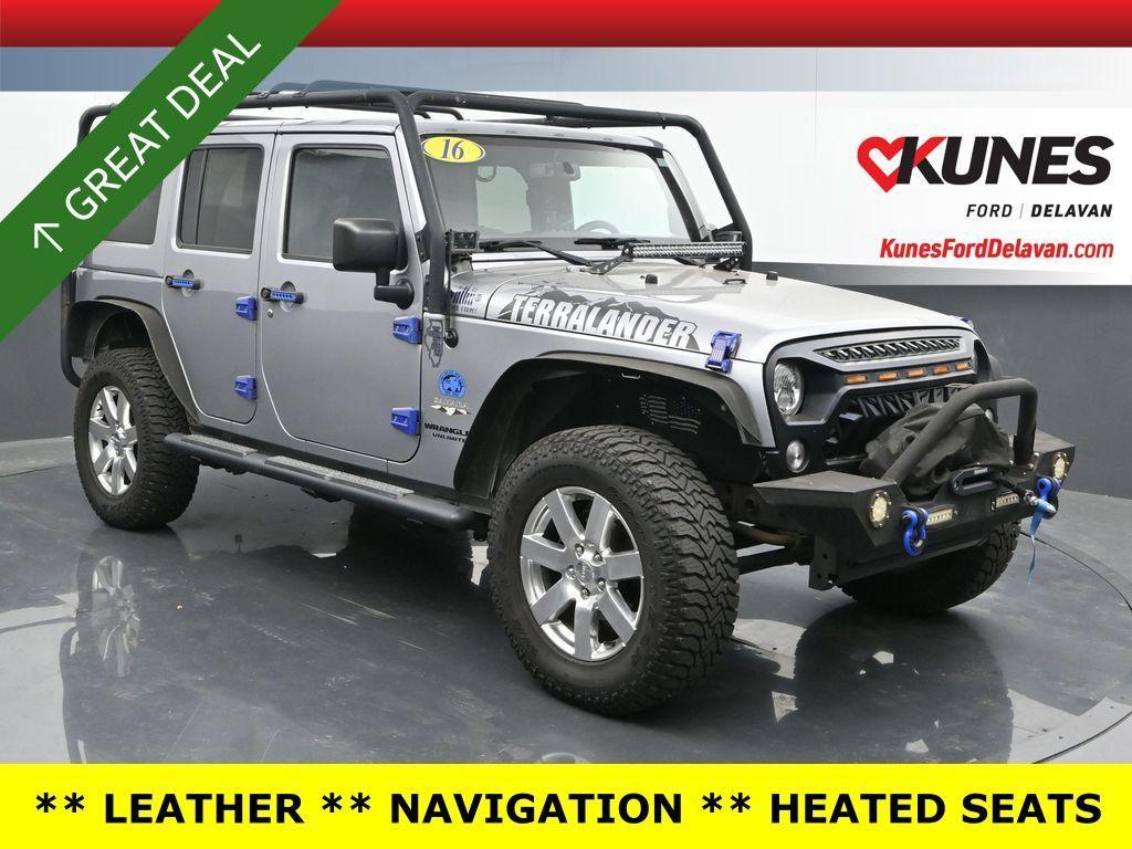 used 2016 Jeep Wrangler Unlimited car, priced at $19,979