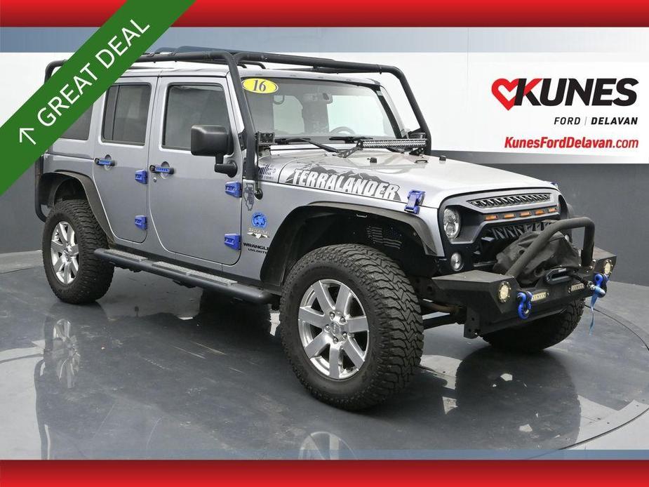 used 2016 Jeep Wrangler Unlimited car, priced at $20,488