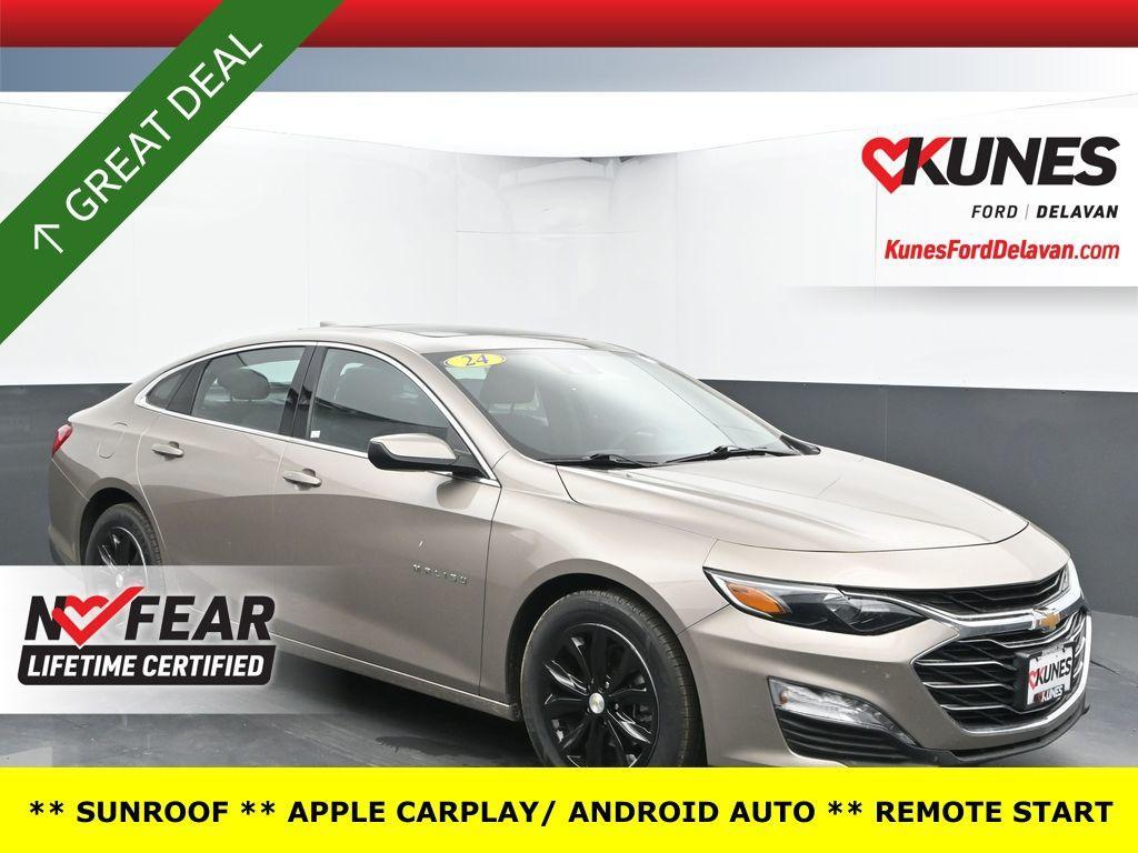 used 2024 Chevrolet Malibu car, priced at $19,821