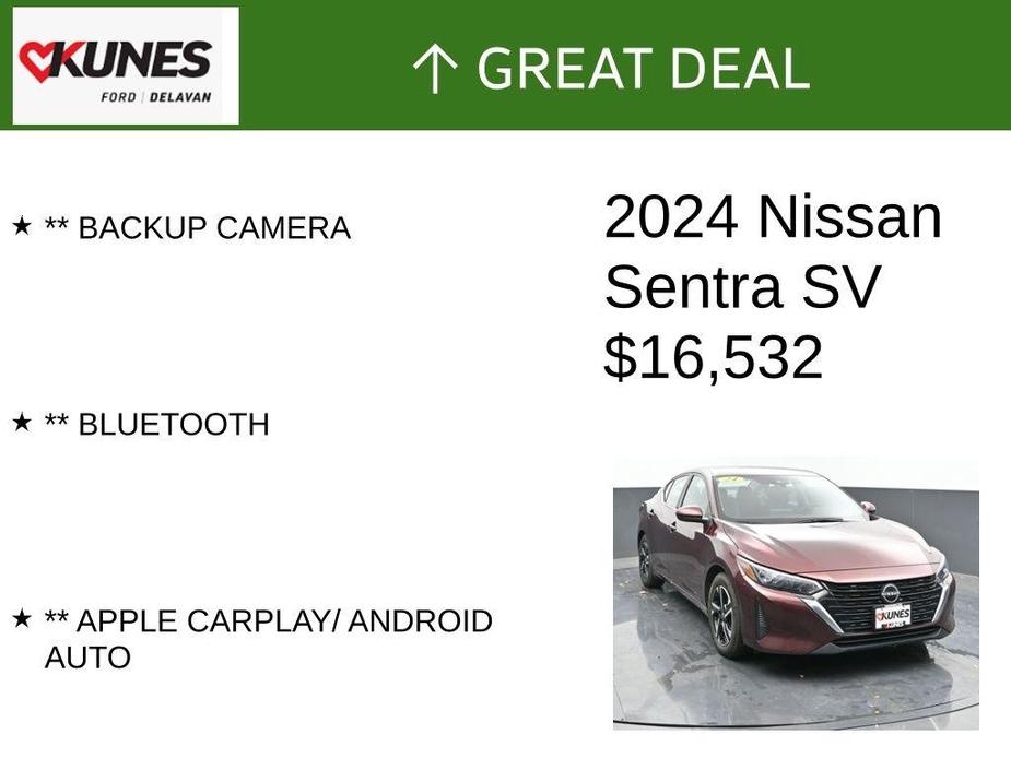 used 2024 Nissan Sentra car, priced at $16,532