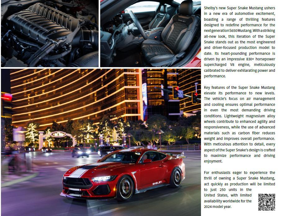new 2024 Ford Mustang car, priced at $169,135