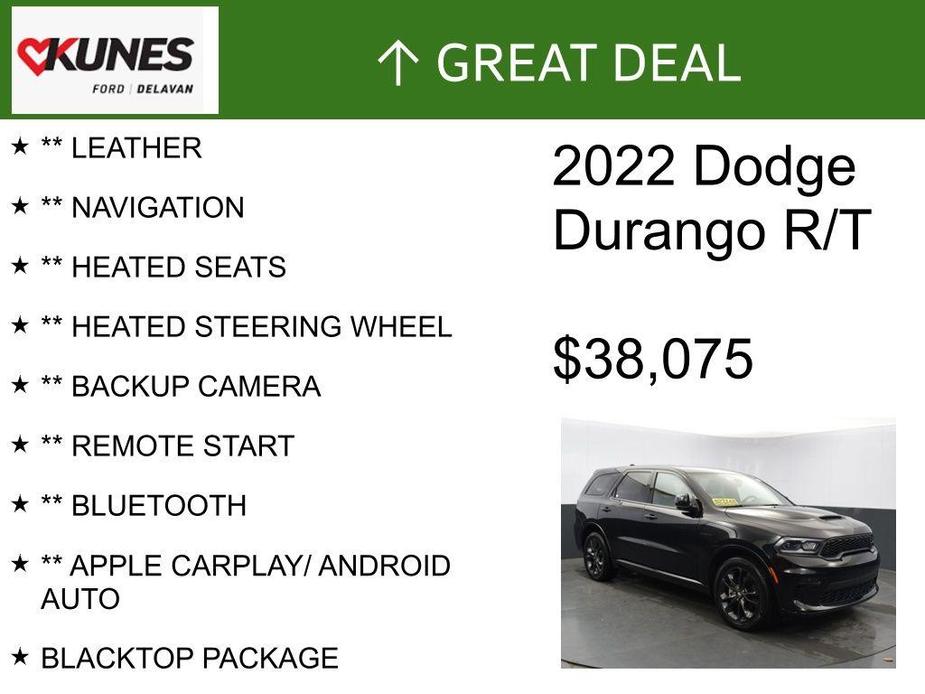 used 2022 Dodge Durango car, priced at $38,075