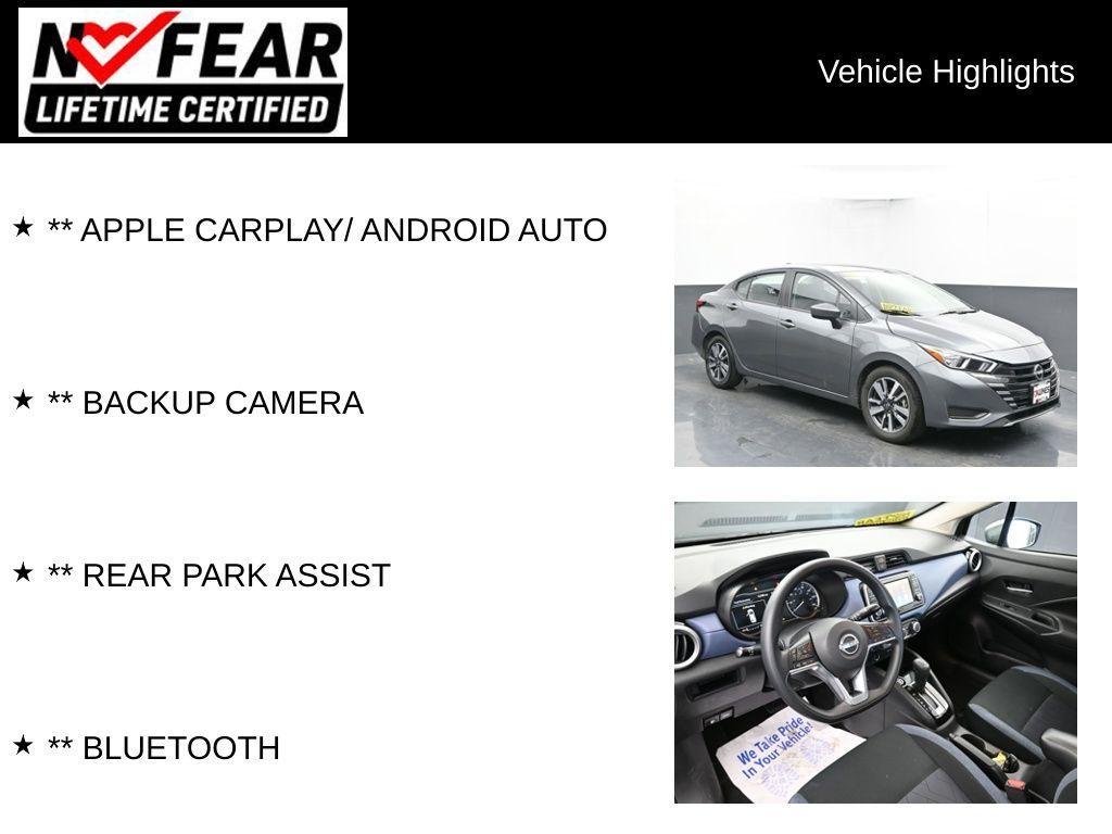 used 2023 Nissan Versa car, priced at $18,150