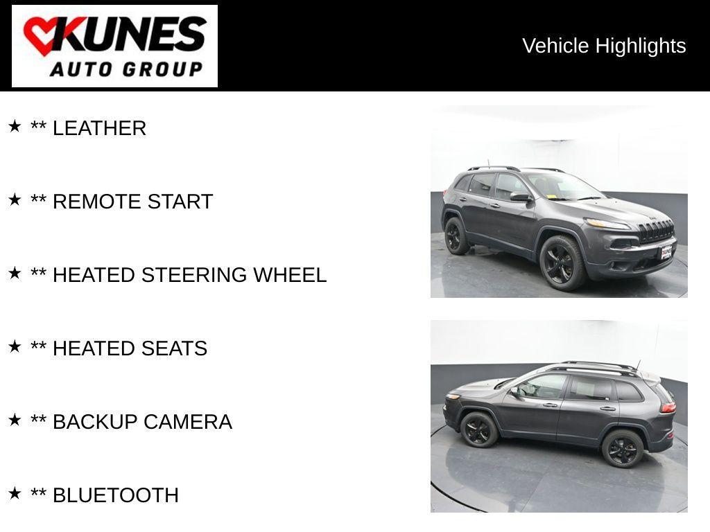 used 2017 Jeep Cherokee car, priced at $12,259