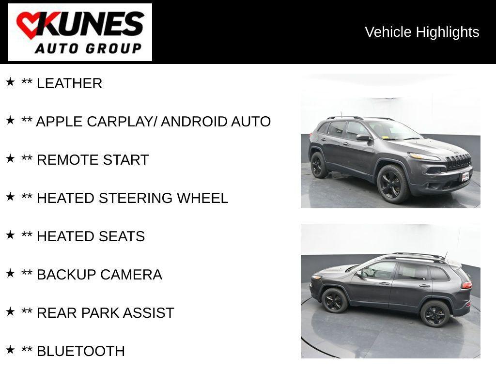 used 2017 Jeep Cherokee car, priced at $10,750