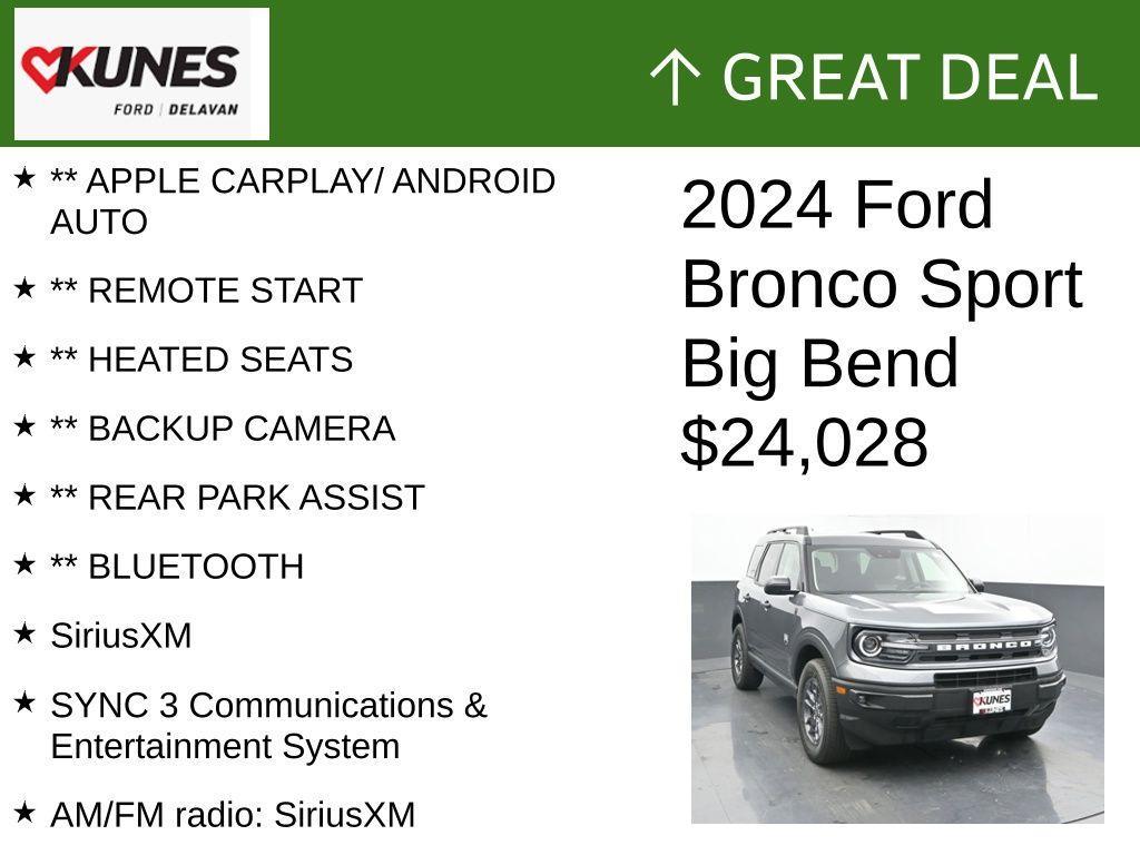 used 2024 Ford Bronco Sport car, priced at $24,028