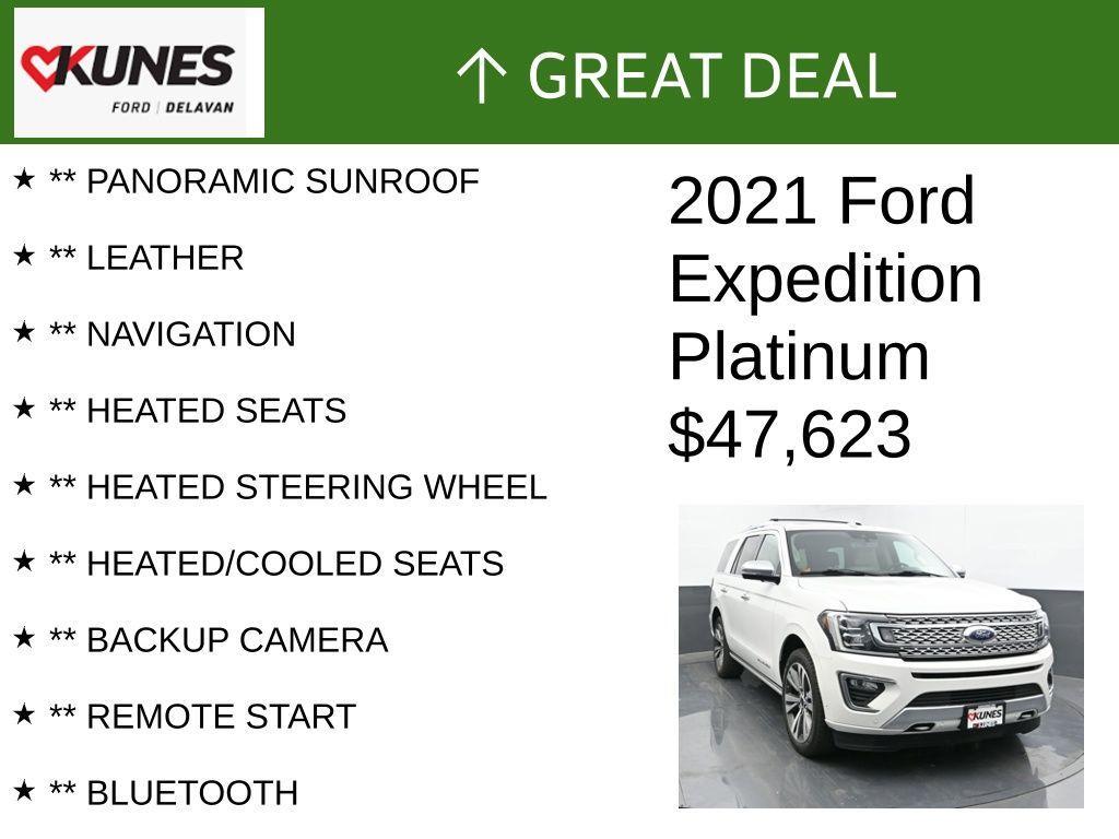 used 2021 Ford Expedition car, priced at $47,623