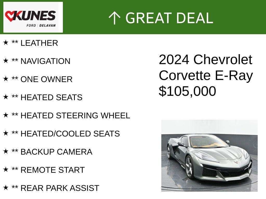 used 2024 Chevrolet Corvette car, priced at $105,000